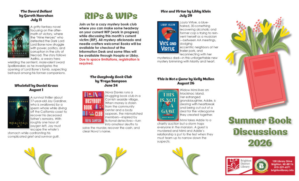 Summer Book Clubs reading list