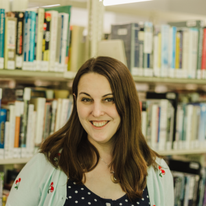 headshot of kate wheeler teen services librarian