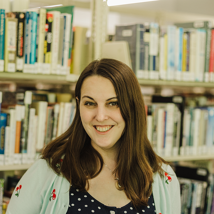 headshot of kate wheeler teen services librarian