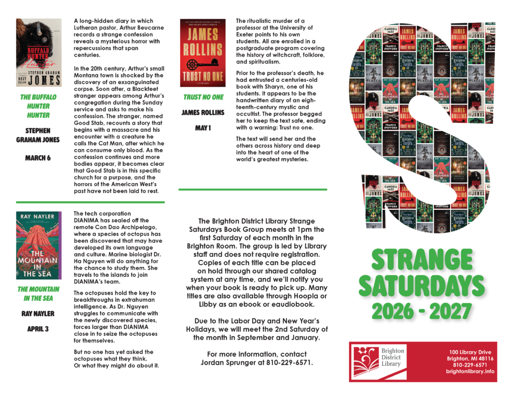 description of strange saturdays march through may titles